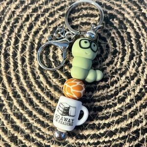 Bookworm Keychain